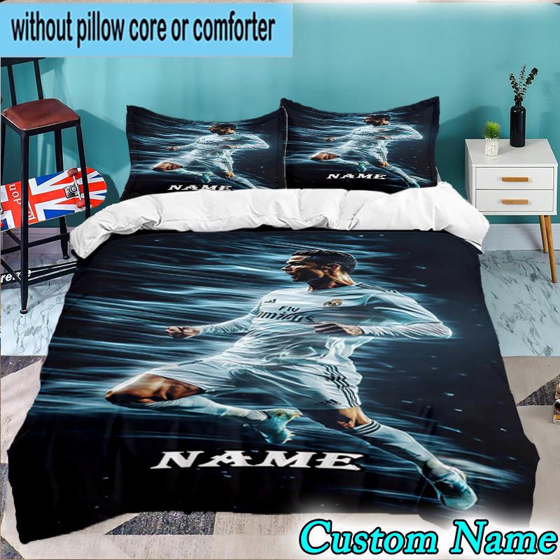 Custom Name 3PCS Powerful Player Seven Heart Bedding Set, Bedding Set Including 1pc Duvet Cover And 2pcs Pillowcases for Bedroom,Dormitory Gift