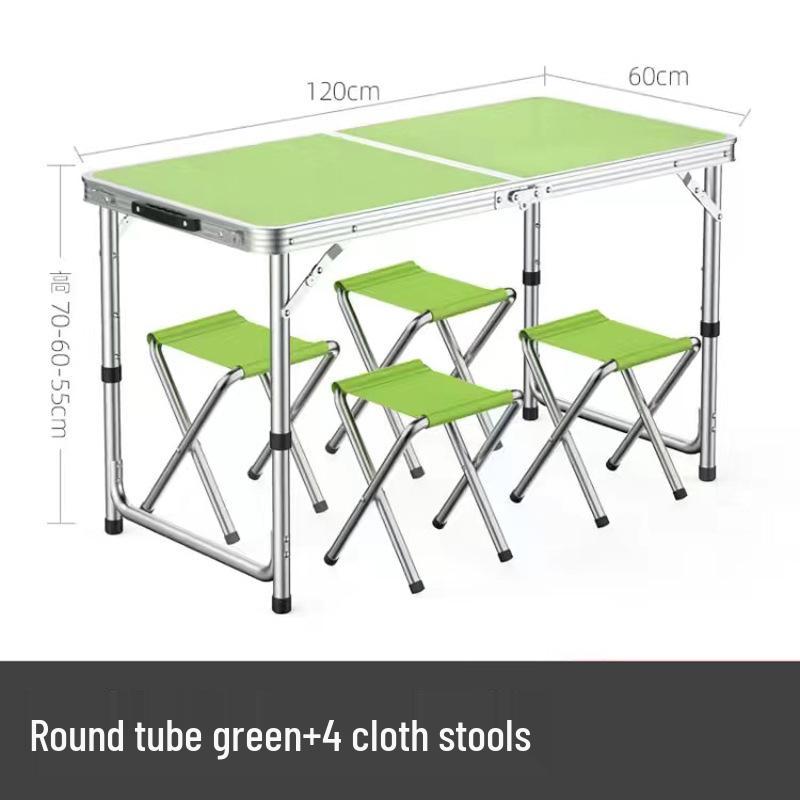 Portable Aluminum Folding Table - Multifunctional Dining, Study, or Outdoor Use