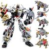 BPF NEW Oversize 33CM Anime Devastator Transformation Robot Car Toys Boy Action Figures Aircraft Motorcycle Dinosaur Figure Kids