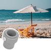Pool Patio Umbrella Rod Adapter Stabilizer Sleeve Fit 1.35inch Umbrella Rod Ground Pool Umbrella Holder Threaded Hole