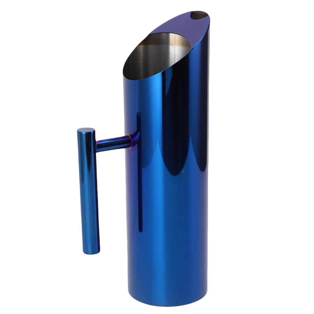 304 Stainless Steel Water Pitcher Jug 1.5L Modern Pitcher with Handle Beverage Container for Iced Hot Tea Juice Coffee