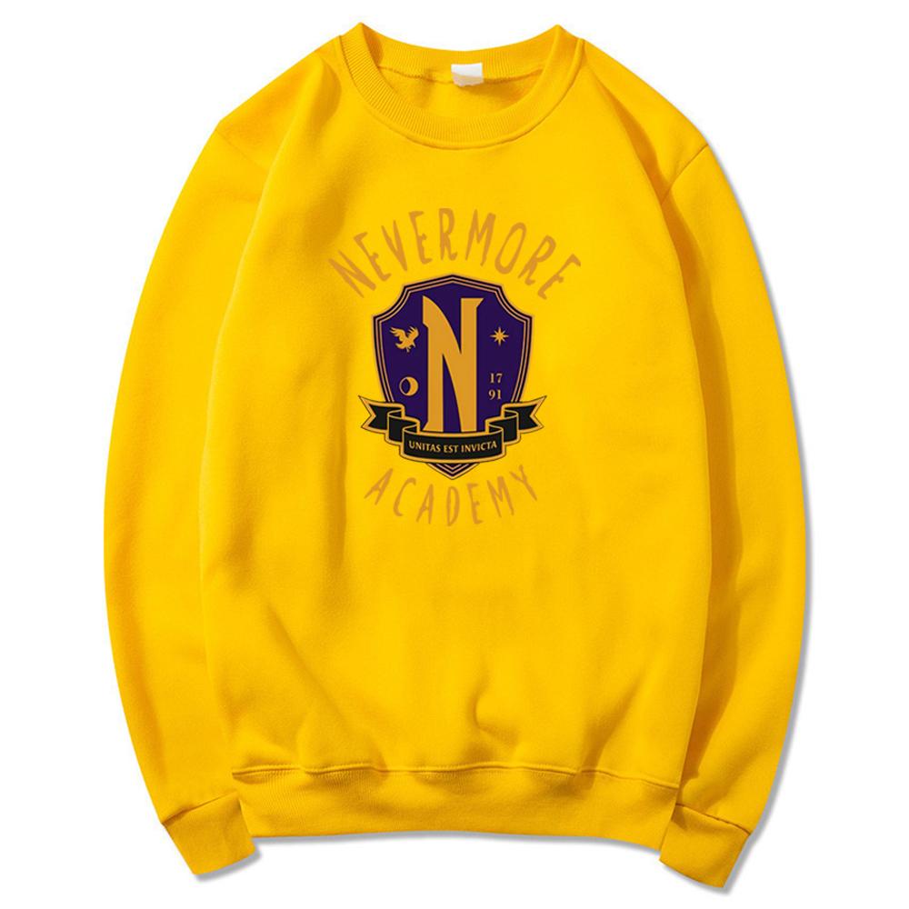 

Унисекс Винтажная толстовка «Академия Nevermore» Толстовка «Среда Аддам» Аллан По Модный пуловер «Аддамс» ТВ-сериал «Среда» толстовки XL