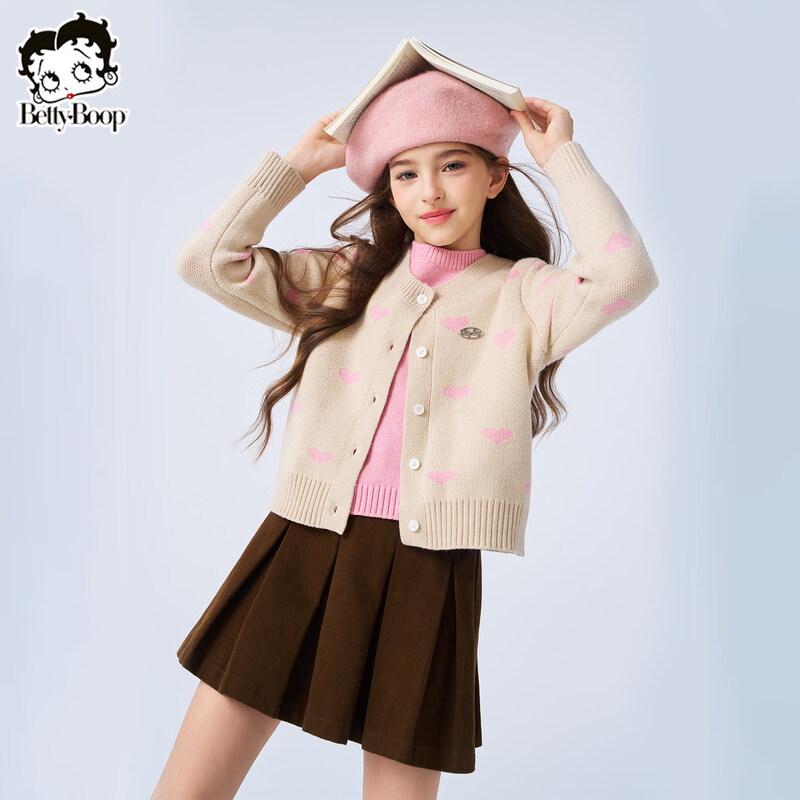 Beity Girls' Spring/Autumn Knit Cardigan