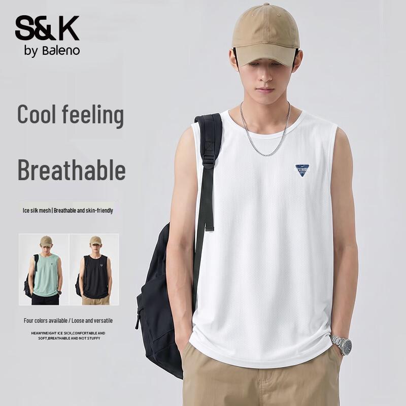 Baleno Men s S&K Series Mesh Breathable Ice Silk Vest 3XL