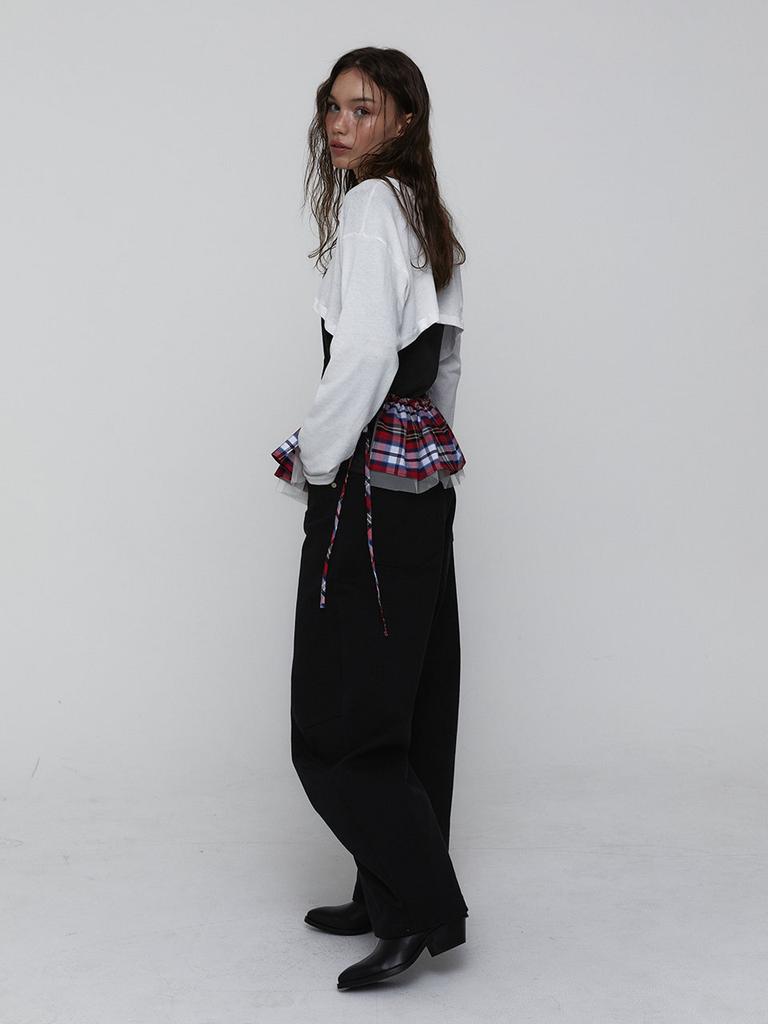 VISUS Cotton Cropped Top_White