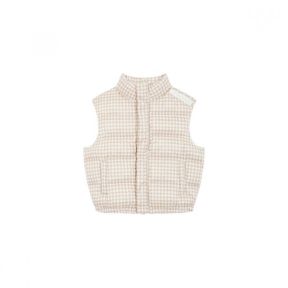Emporio Armani Junior Houndstooth Vest beige/14A