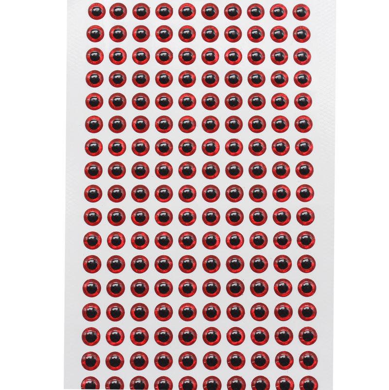 500Pcs*3mm/4mm/5mm/6mm/7mm/8mm/9mm Red 3D Holographic Fishing Lure Eyes, Fly Tying, Jig, Lure Baits Making