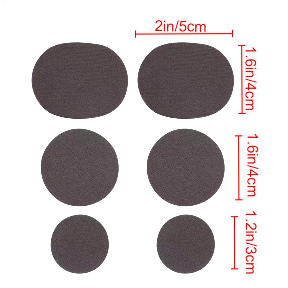 

6pcs/set shoe repair Patch Stickers Heel Wear Anti-wear round patch Sneakers Repair Patches For Sneakers Cloth Shoes Belts High темно-серого