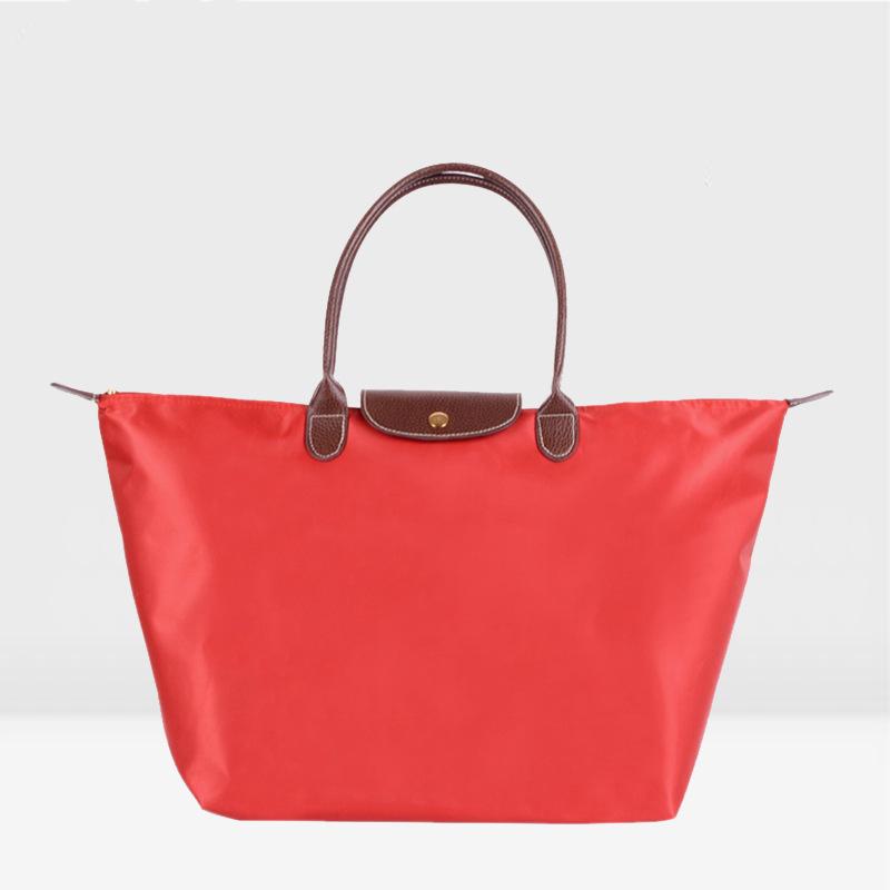 Women's Nylon Folding Shoulder Bag: Waterproof, Versatile for Gym, Sports, Shopping, and Storage