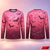 Gothic Bat Pattern Long Sleeve T Shirt Men Halloween 3D Print Gradient Horror Sky Flying Bat Tee Casual Quick Dry New Top Unisex