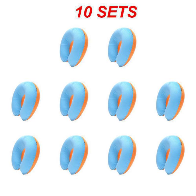 U-shaped Neck Pillow Inflatable Fatigue Relief Travel Pillow Flight Headrest Sleep U-shaped Cushion For Plane