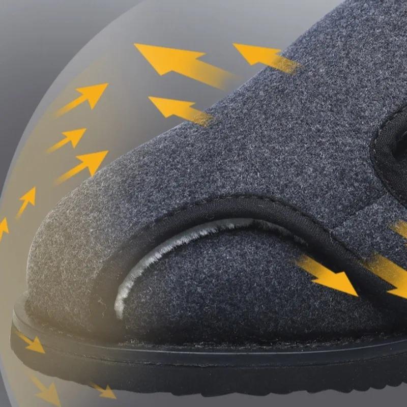 Breite Wollschuhe für geschwollene Füße, Hallux Valgus, breite Füße, ältere Menschen, Diabetiker, groß