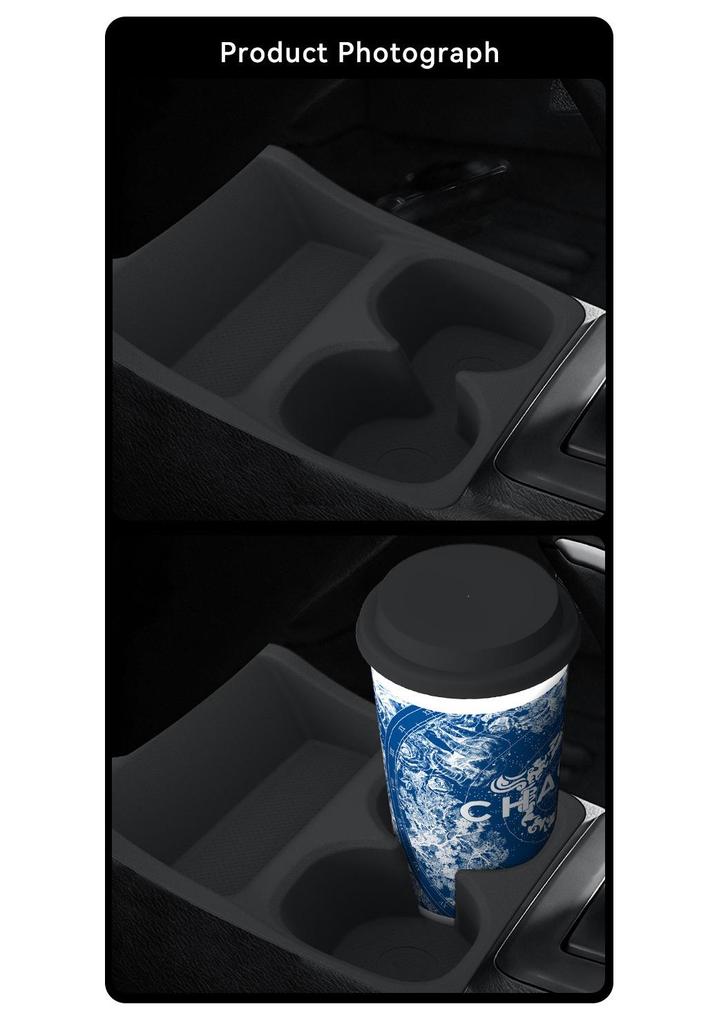 Anti-slip Protective Mat for Perodua Bezza 2018-2025 Center Console Cup Holder