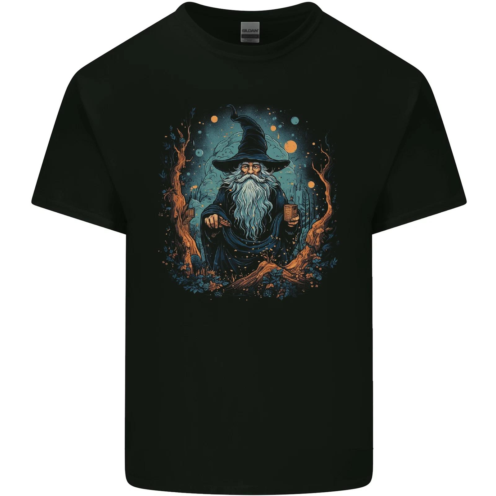 A Wise Old Wizard Fantasy Kids T-Shirt Childrens 3XL