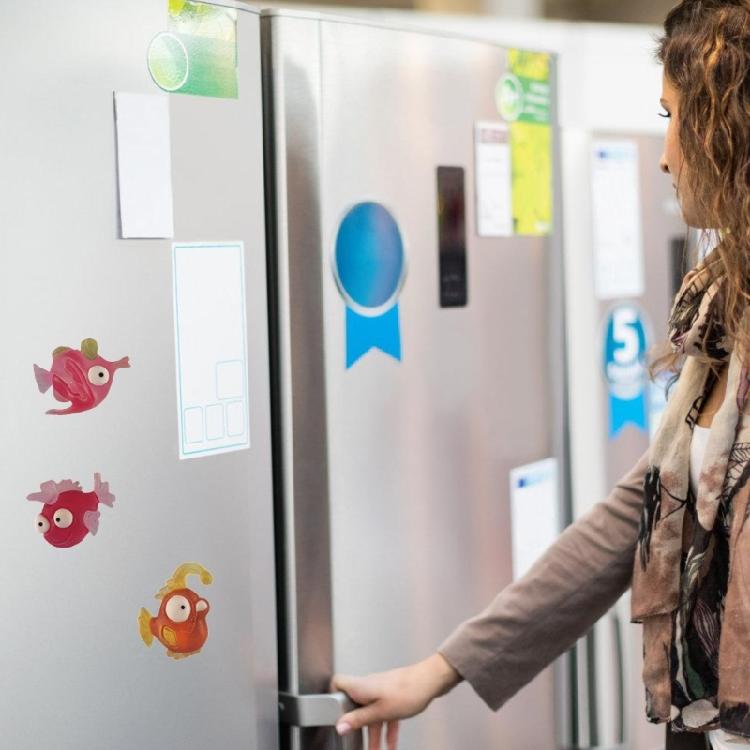 Pack of 10 Cute Marine Creature Magnets Cartoon Sea Animal Fish Magnetic Sticker For Refrigerator Metal Surfaces Decors