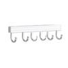 Wall Mounted Key Holder Household Indoor Towel Keys Hat Fixed Hanger Kitchen Bathroom Aluminum Multi-hook Hanging Rack