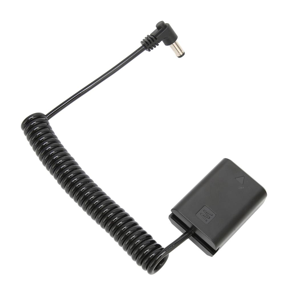 NPFW50 DC Coupler Full Decoding Dummy Battery Power Cable Adapter with Spring Connection Line for Sony A7 A7R A7S A7II