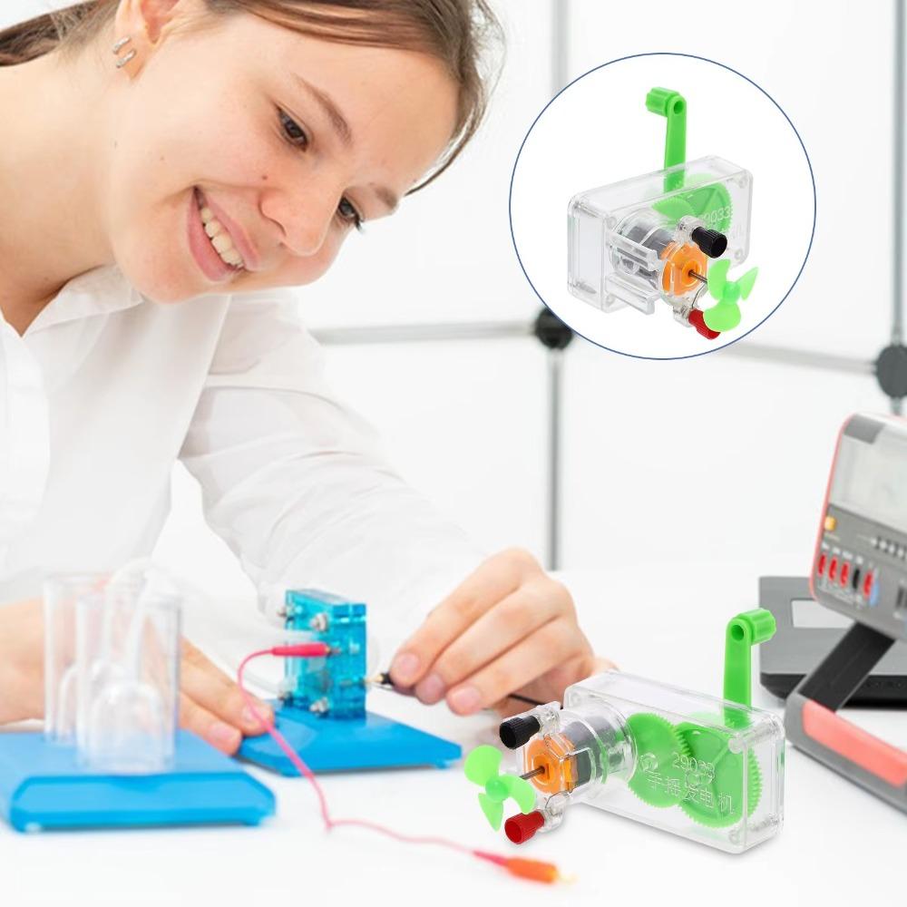 Model Science Kit Hand Generator Experimental Physical Plastics Manual Crank Model Invention Experiments Scientific