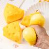 1Pcs Simulation Cheese Shaped Squishy Toy Soft Elastic Stress Relief For Kids Adults Office Home Daily Relaxation