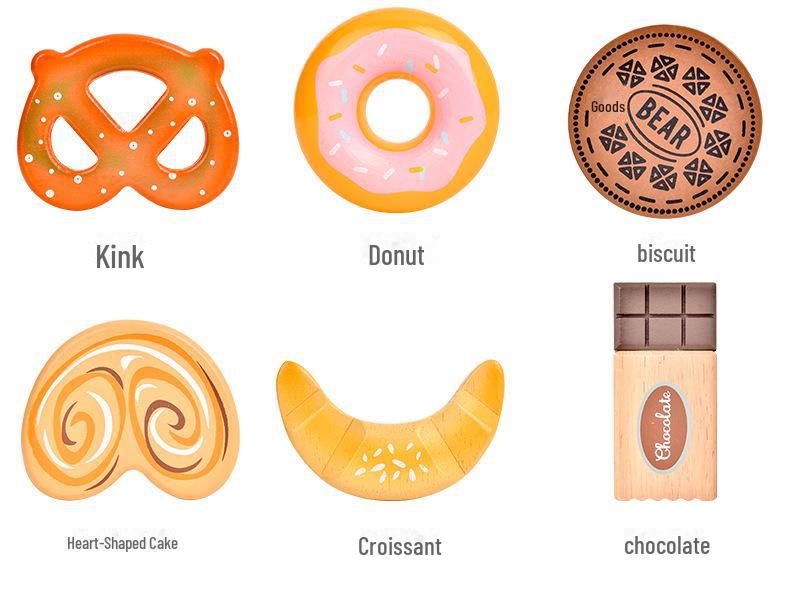 Wooden Fruit & Vegetable Kitchen Playset for Kids - Early Education Toy Set