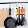 2Pcs Metal S-Shape Hook Garden Hanging Clasp Kitchen Pot Rack Bedroom Bags Clothes Towels Closet Rod S Hanger Hooks With Buckle
