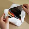 Corduroy Makeup Bag Travel Toiletry Organizer Clutch Portable Solid Color Cosmetic Bag for Home Daily Use Travel Vacation