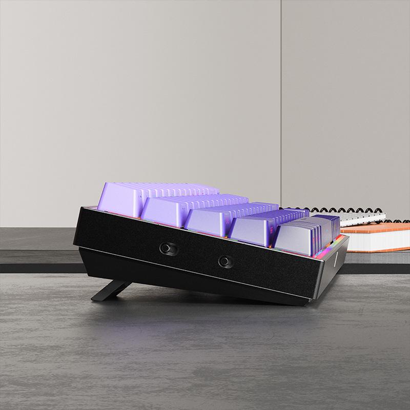 Custom Blue Switch Mechanical Keyboard - 68-Key Wired Office & Gaming with Side-Printed Keys
