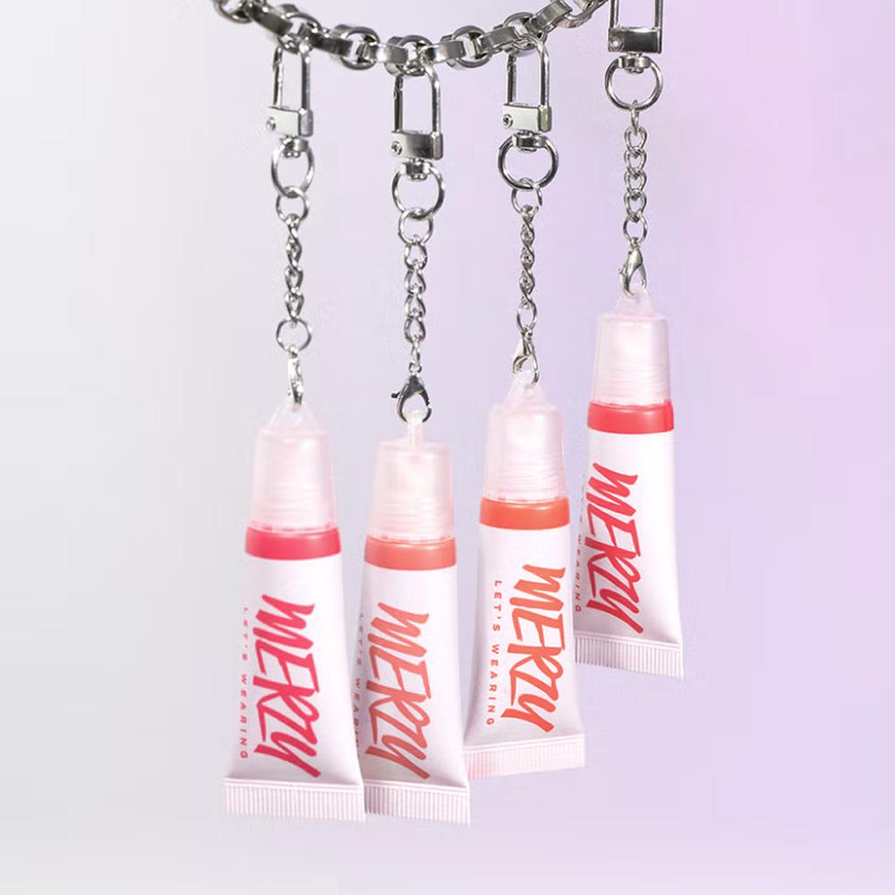 [Kore Renklendiricisi] Mat Bitişli Renklendirici Anahtarlık (4 renk Mat ruj) - Mini Bulanıklaştırıcı Dudak Rengi