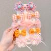 10PCS Children's Hairpin Princess Little Girl Sweet Cute Mesh Broken Hair Clip Cute Baby Does Not Hurt Hair Headdress Suit