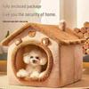 All-Season Detachable Pet House: Warm, Washable, Dual-Use for Cats & Small Dogs