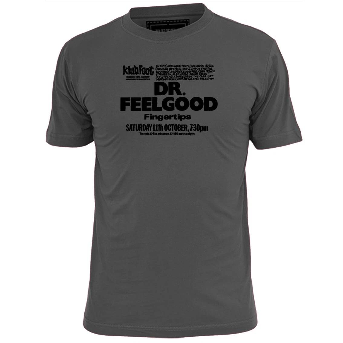 Mens Dr Feelgood Klubfoot Inspired Gig T shirt Hendrix Morrison Stones Bowie L
