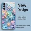 Attractive Colorful Snowflakes Exquisite PhoneCase for Samsung Galaxy S26 S25 S24 S23 S22 S21 FE Ultra Plus women Built-in glass