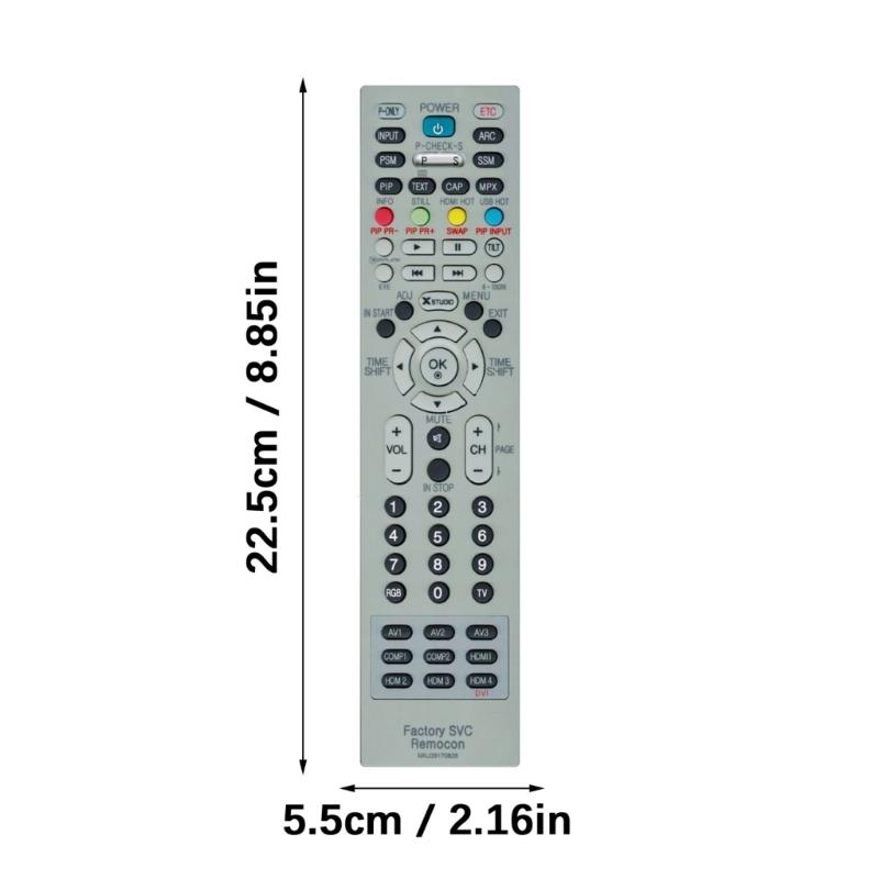 Ergonomic TV Remote Compatible for SVC Remocon MKJ39170828 Models Controller For Easy Operation Low Power Consumption