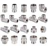 201/304 Stainless Steel 1/2", 3/4" BSP Threaded Plumbing Fittings (Reducing Elbow, Tee, Coupler, Butt Joint) - 1/2" BSP Male-Fem