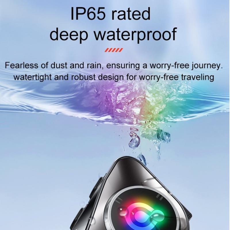 Motorcycle Intercom Helmet Headset BT5.3 500M Intercomunicador Moto FM Radio Music Share LCD Display Headphone For 2 Riders Q58-Max