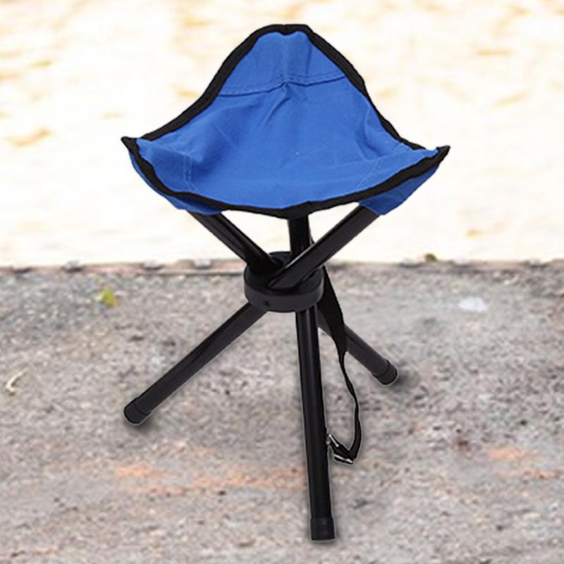 Outdoor Leisure Portable Folding Chair Three-Legged Stool Camping Travel Picnic Outdoor Activities Fishing Accessories