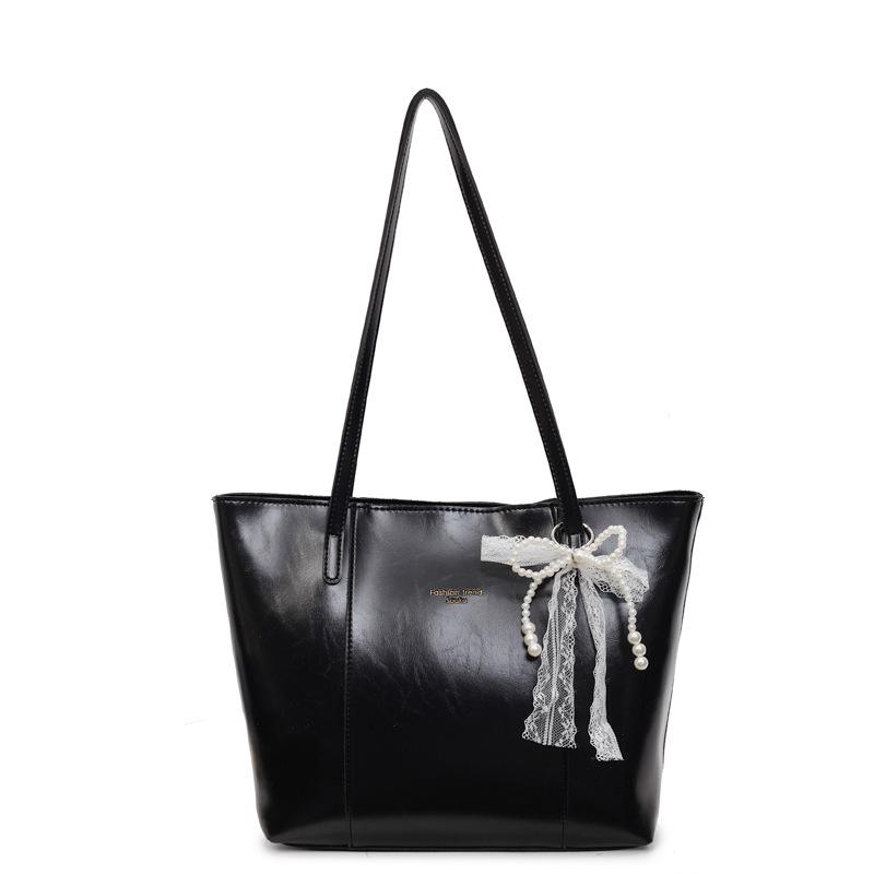 New Retro Versatile Shoulder Bag Large-capacity Tote Bag Women's Class Student Commuter Bag Casual Handbag