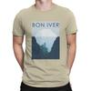 Funny Pop T-Shirt for Men Crew Neck Cotton T Shirts B-Bon Ivers Short Sleeve Tee Shirt Summer Tops