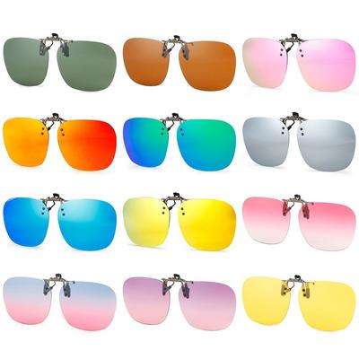 Metallclip Aufklapp-Sonnenbrille für Korrektionsbrillen Perfekt für Outdoor & Autofahren