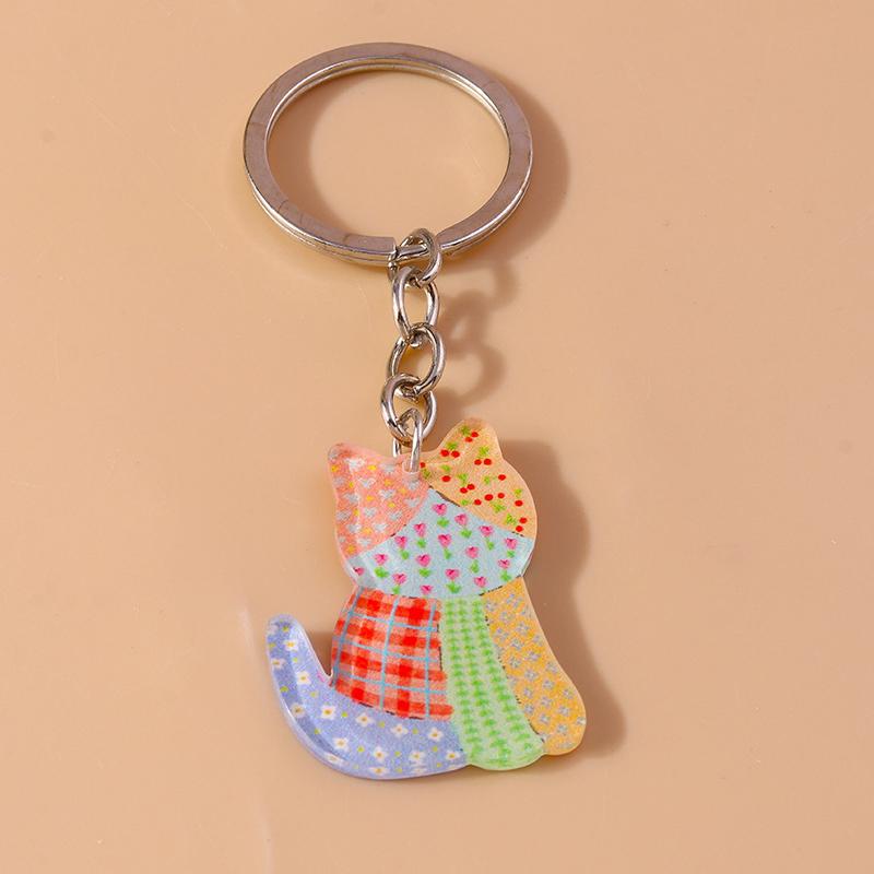 Lovely Acrylic Frog Keychain Men Women Animal Keyring Pendants for Car Key Holder Handbag Decor Handmade Jewelry Gifts
