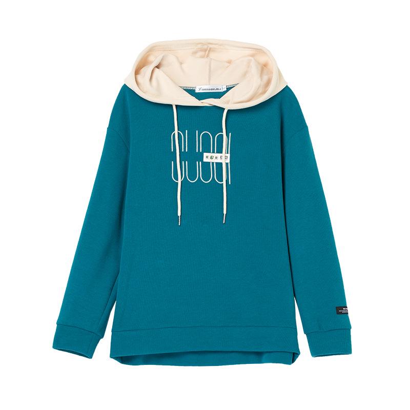 Plus Size Hooded Sweatshirt for Middle-aged Women - Spring/Autumn 2025 Loose Fit Top