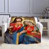Jesus and The Virgin Mary Print Blanket Faith Religious Blanket Soft Warm Throw Blanket Sofa Bedding Birthday Gifts Blanket