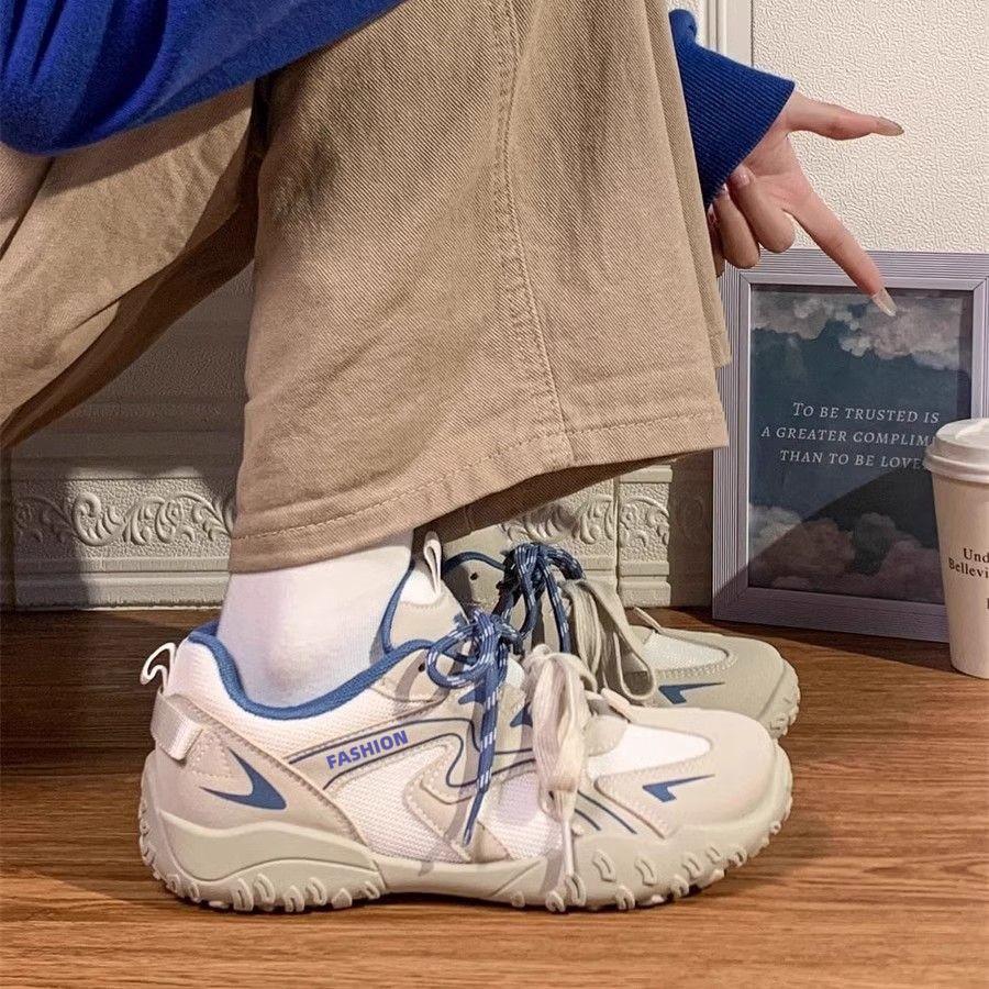 Mesh Soft-soled Dexun Board Shoes Women's Autumn New Versatile Chic Niche Retro Versatile Lightweight Casual Shoes