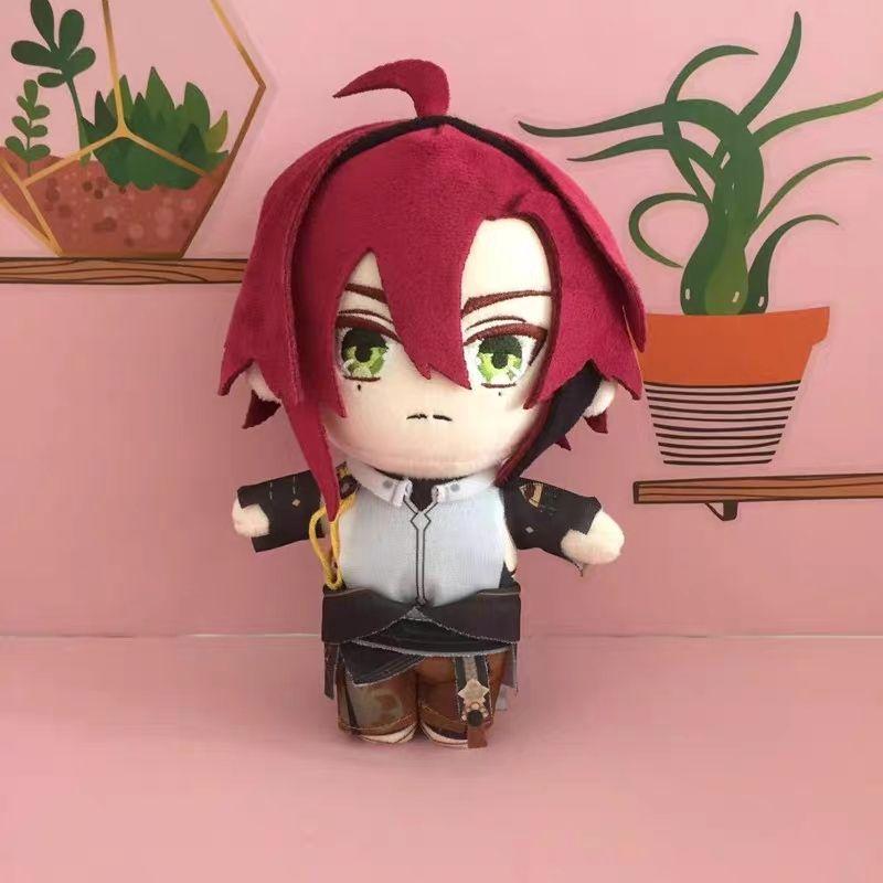 Neues Niedliches Genshin Impact 20cm Plüschtier Set 15 Charaktere Niedliche Weiche Baumwollpuppe Spiel Anime Figur Fans Sammlung Geburtstagsgeschenk für Kinder Heimdekoration