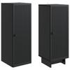 2 Piece Cabinet Set Black 13.6 x 13 x 35.4 in (34.5 x 33 x 90 cm) Particleboard