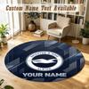 Round Rug Custom NameBrighton & Hove Albion Football Pattern Non Slip Carpet Home Floor Decor