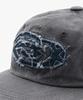 Liomeu Denim Applique Washed Ball Cap_Charcoal