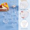 OLYCRAFT 24 Miniature Cups in 12 Miniature Plastic Miniature Dessert Miniature Drinking Glass Mini House Mini Dollhouse Accessories Varieties, Cups,