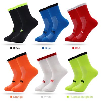 Chaussettes de cyclisme évacuant l'humidité Chaussettes de vélo Homme Femme Sports Course Gym Entraînement Chaussettes Taille 7 12