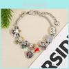 Bracelet Charmant Dessin Animé Winnie l'Ourson En Alliage de Zinc Pour Offrir au Printemps 2025